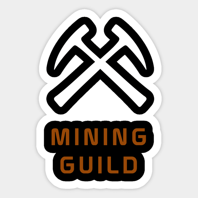 Mining Guild Sticker by Terraforming Guild